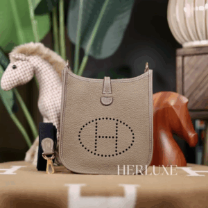 Evelyne mini 18 etoupe / 76 bleu indigo cc tc W (一代：肩帶長105cm）